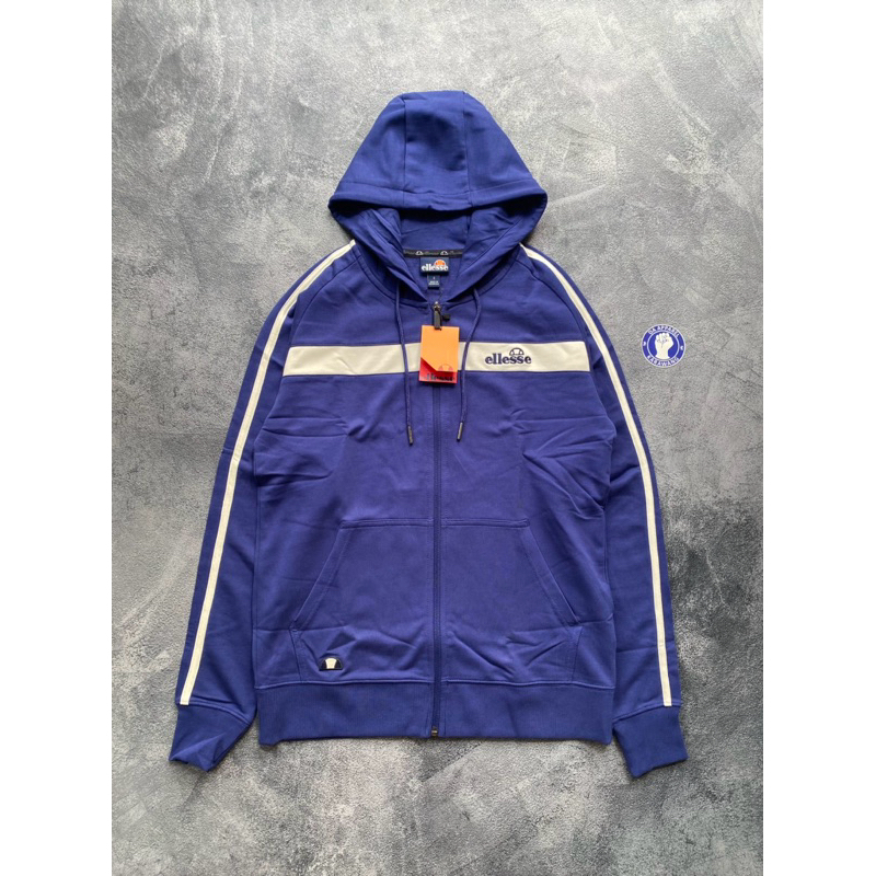 Ready Stok Zipper Hoodie Ellesse Classic Dark Blue Original100%