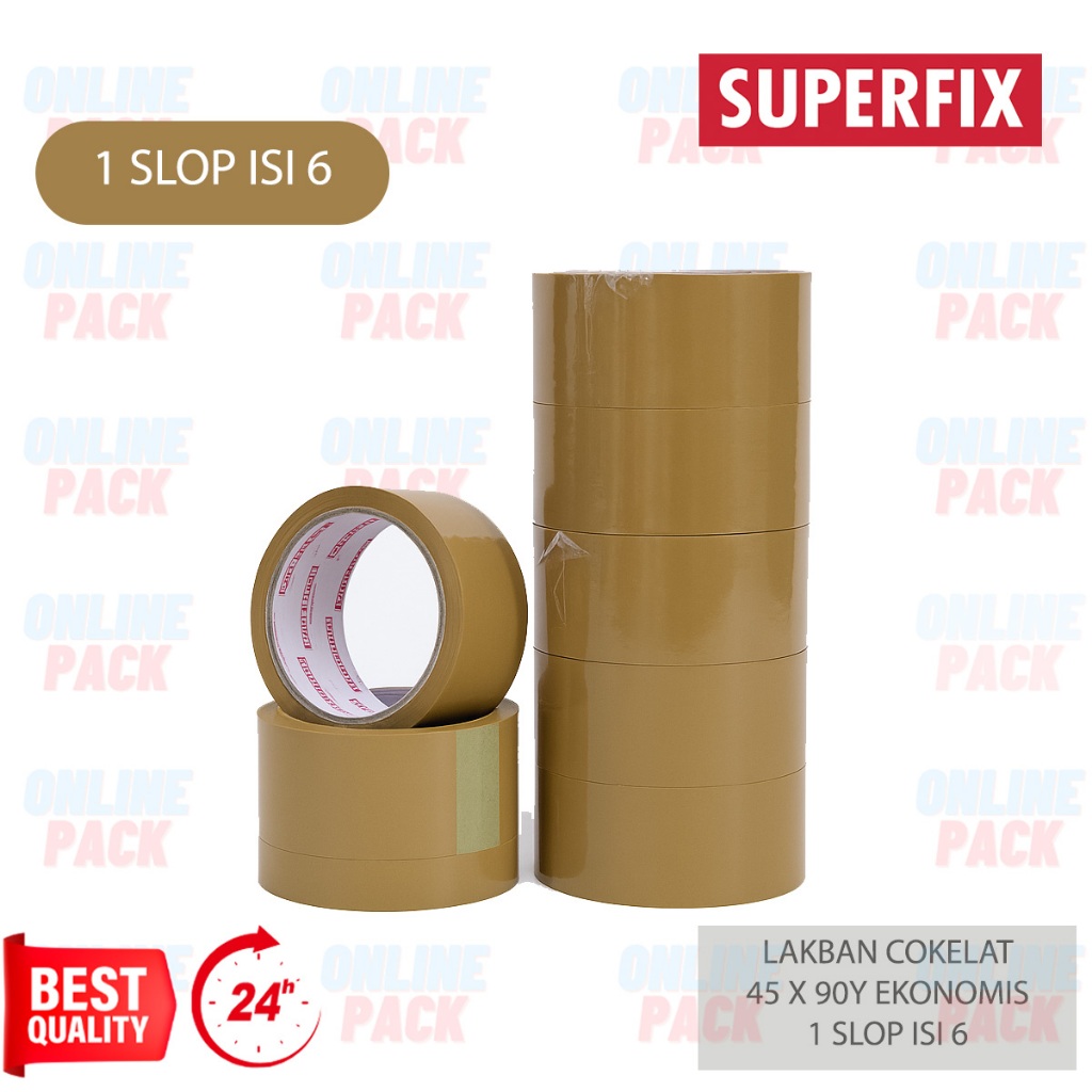 

LAKBAN COKLAT PACKING 45 X 90 Y EKONOMIS DAYA REKAT KUAT
