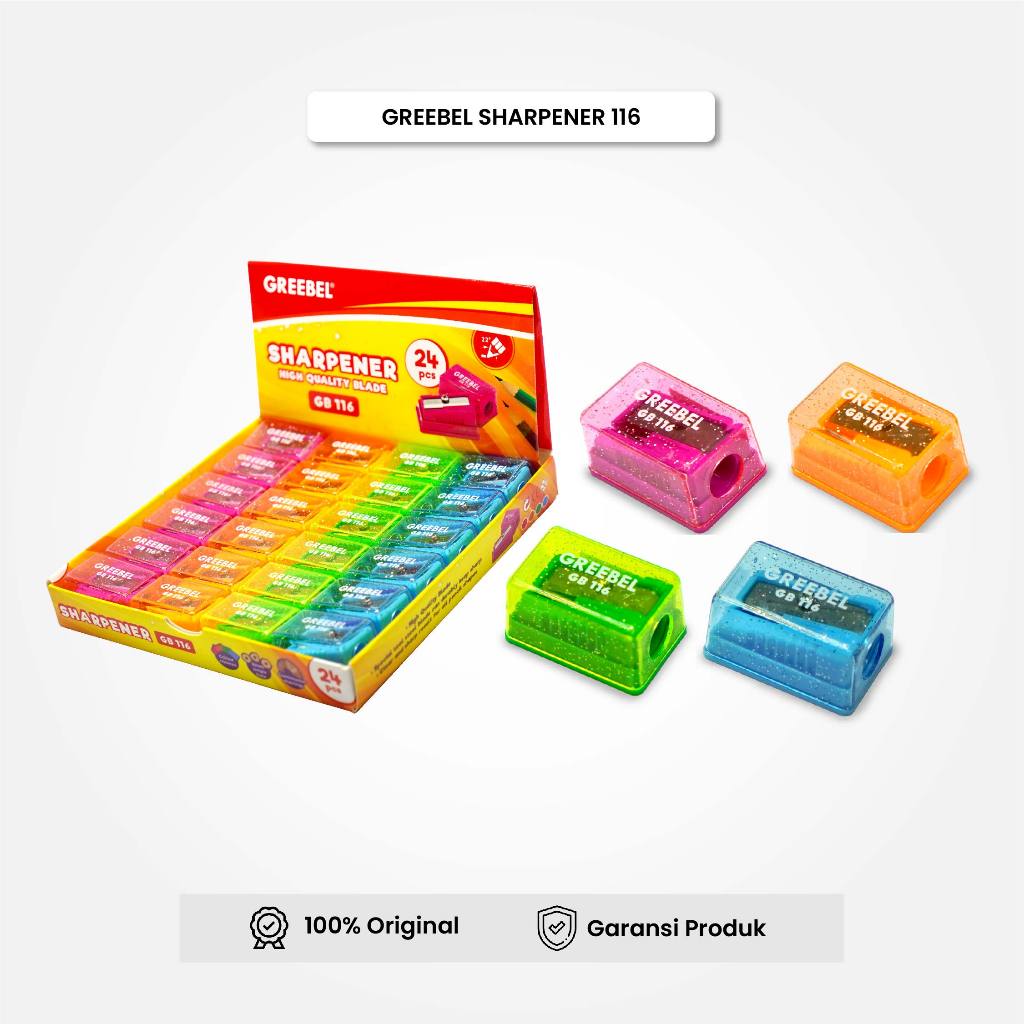

Rautan Pensil Serutan Sharpener 116 (PCS) / Greebel Rautan Pensil / IStationery
