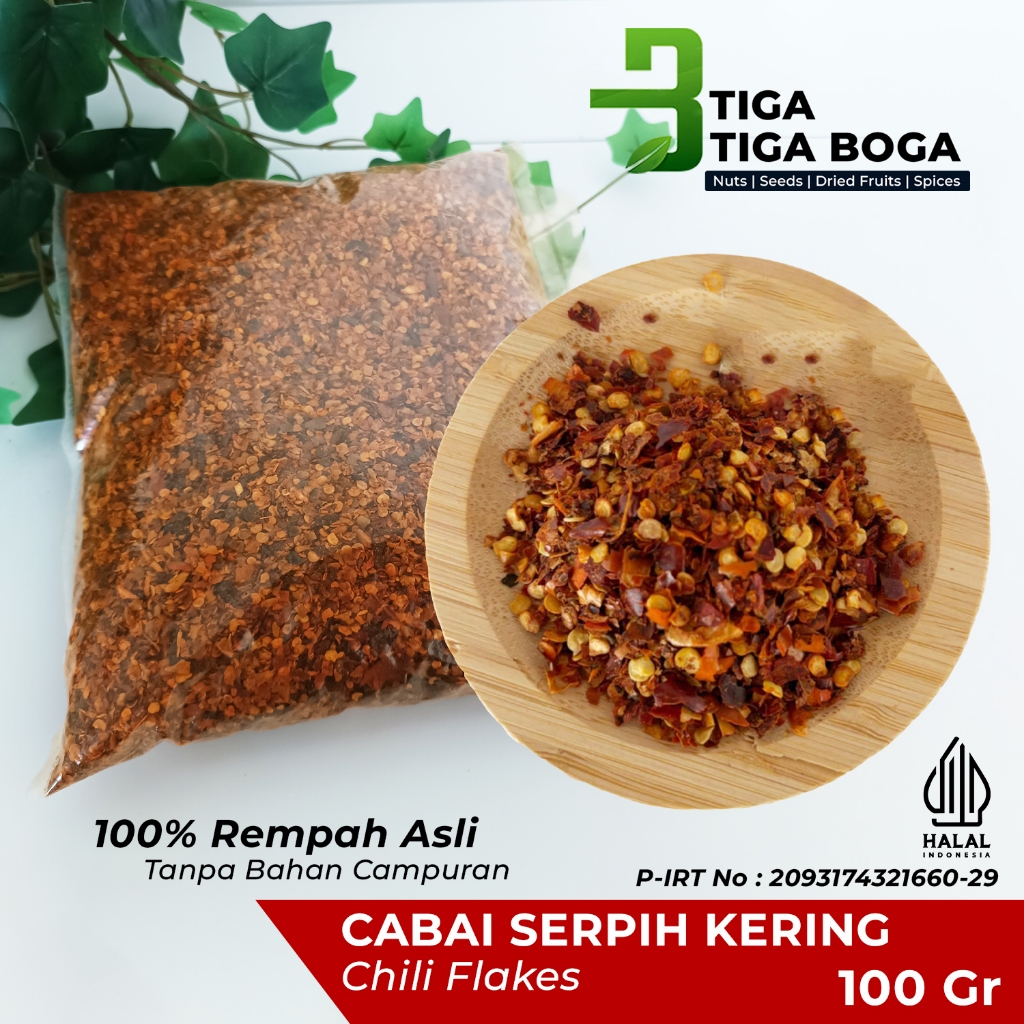 

Cabai Serpih Kering | Chili Flake 100gr