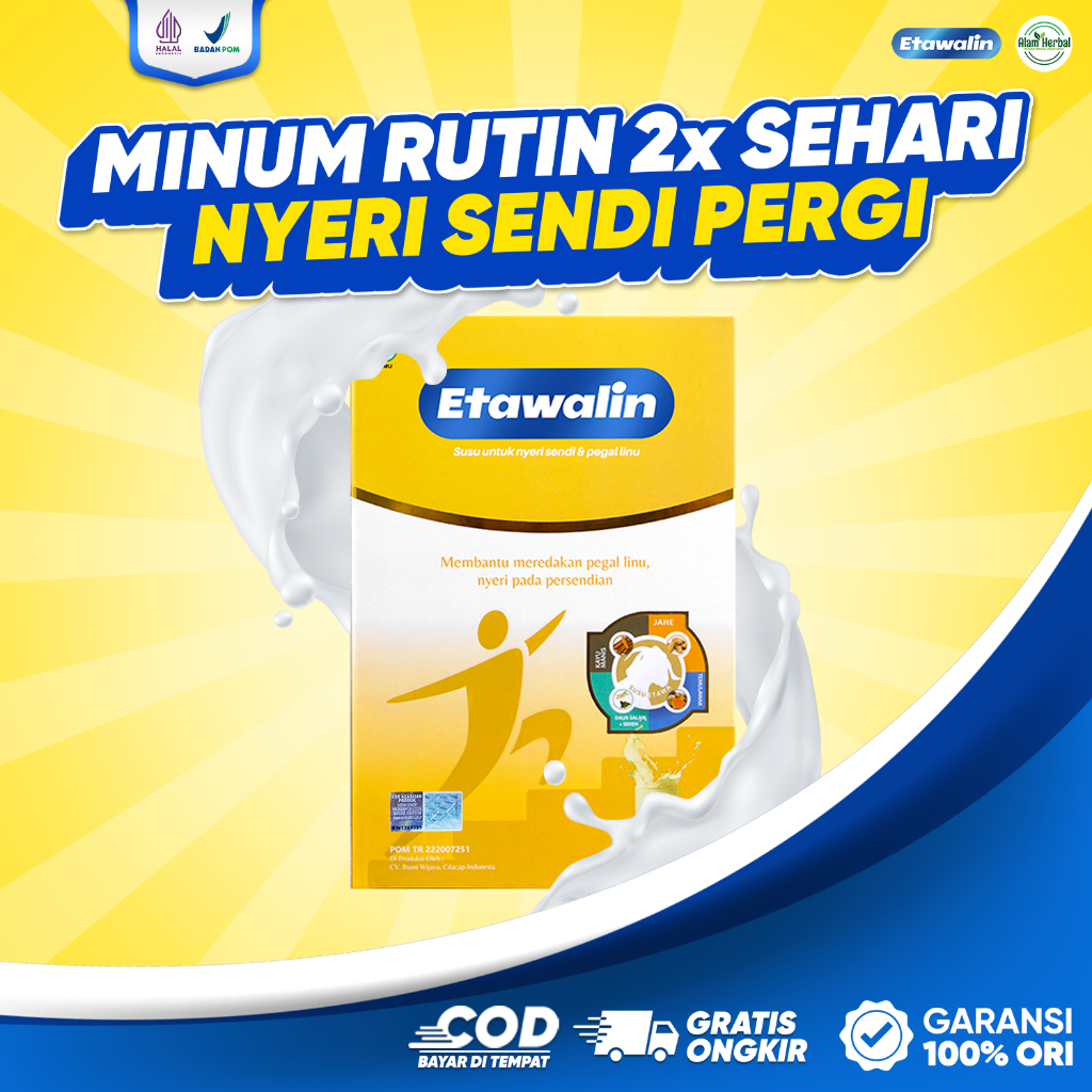 

Etawalin Susu Kambing Etawa Solusi Nyeri Tulang Dan Sendi 100% Asli Original 1 Box