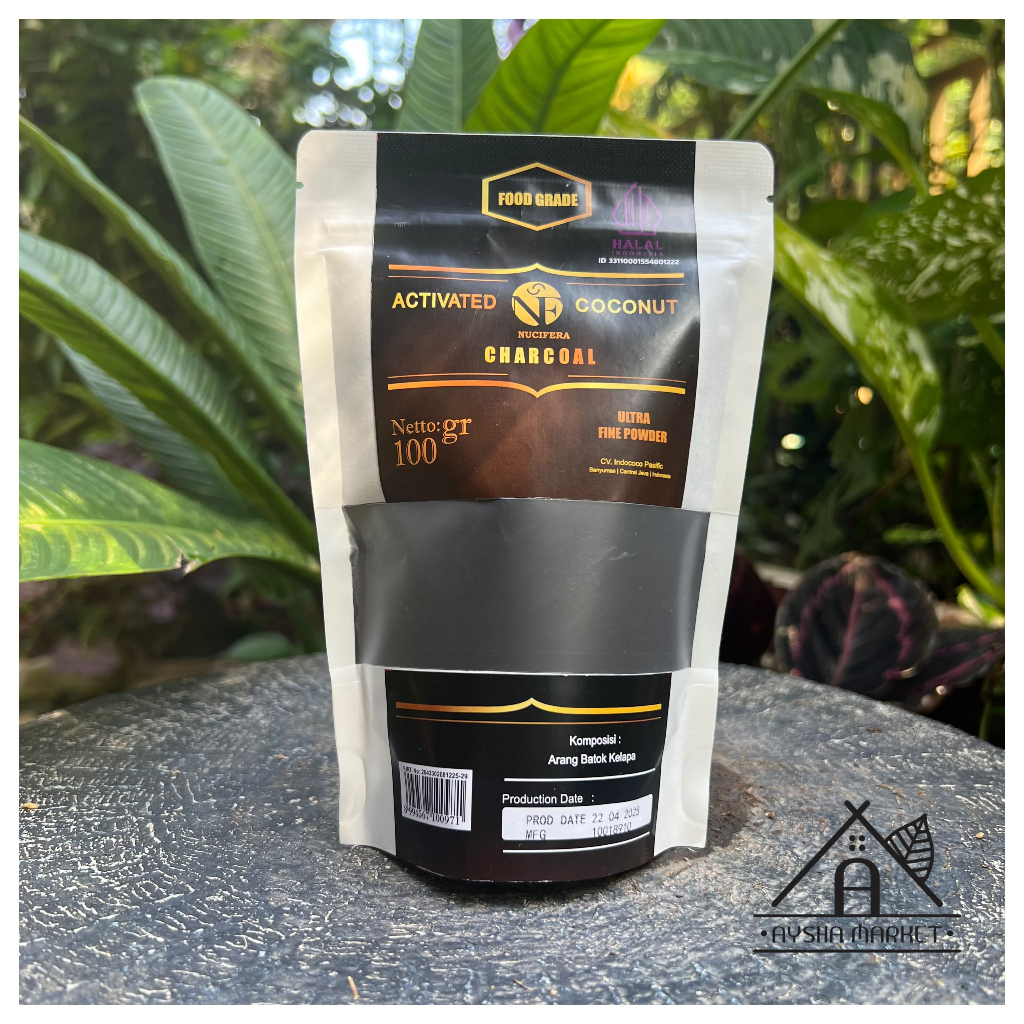 

￼Nucifera Activated Coconut Charcoal Arang Aktif 100gr