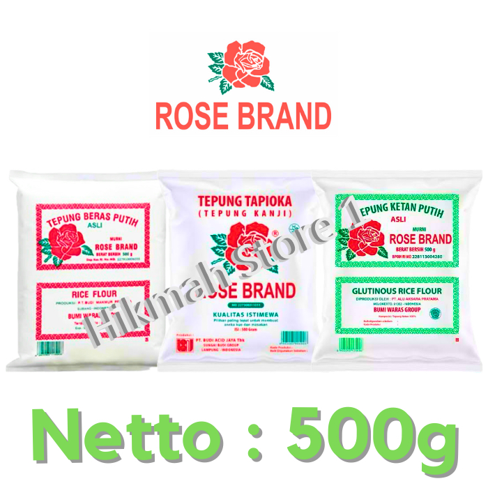 

ROSE BRAND TEPUNG KETAN PUTIH 500GR /PCS