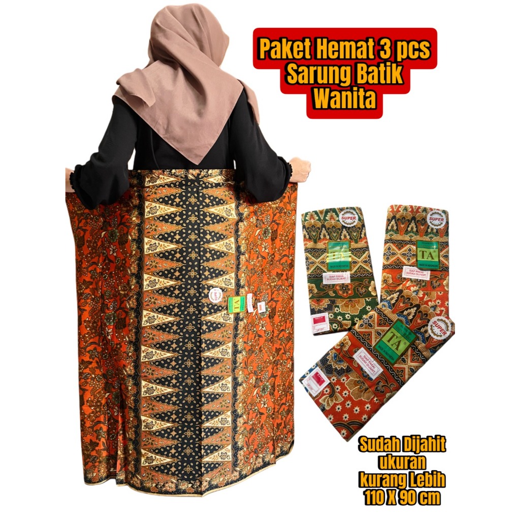 PROMO PAKET 5 PCS KAIN SARUNG WANITA, KAIN SARUNG MELAHIRKAN, KAIN SARUNG SAMPING, KAIN SARUNG IBU