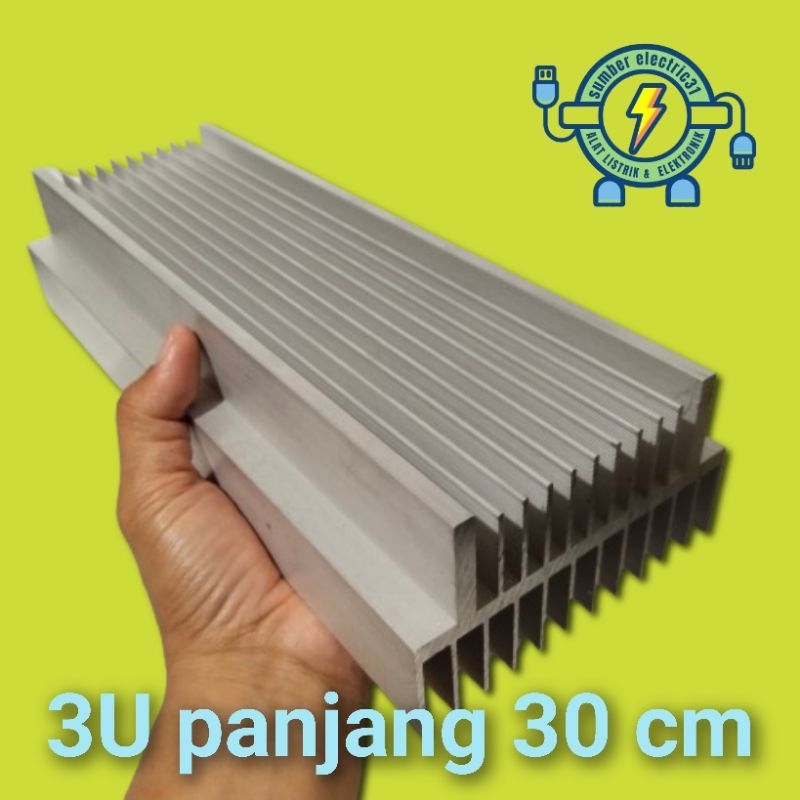Pendingin / heatsink power model 3U panjang 30cm super tebal