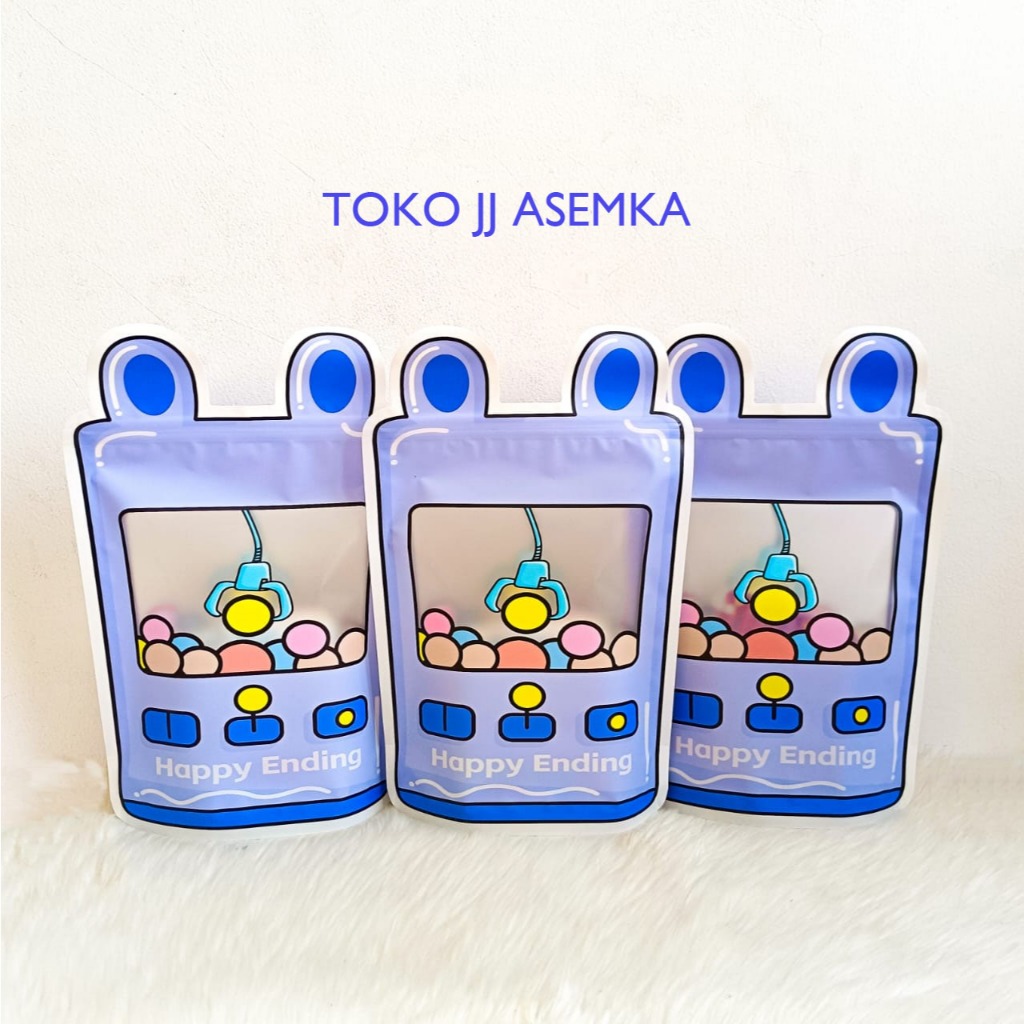 

ZIPPER PLASTIK ZIP LOCK MESIN CAPIT HAPPY ENDING ZIPPER CLIP SOUVENIR GOODIE BINGKISAN MURAH COD