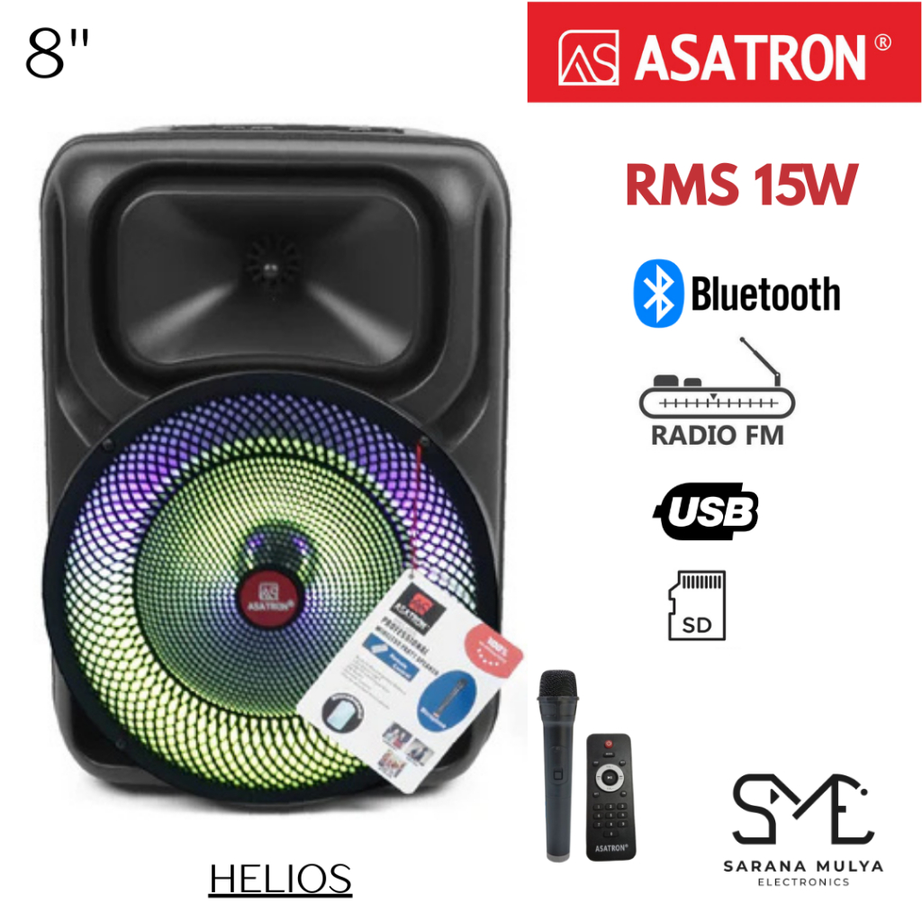 Speaker Portable Asatron Helios 8 Inch