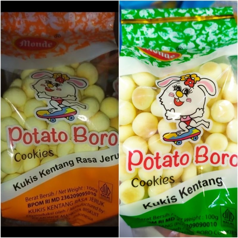 

TERMURAH MONDE Potato Boro Cookies 100gr Jeruk & Original
