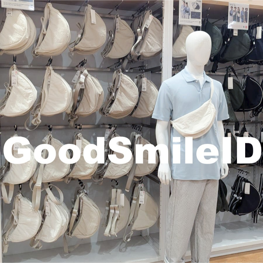 SALE Tas Bahu Mini Sling Bang Selempang Putih WAIST BAG SHOULDER ROUND BULAT CEWEK JASTIP UNIQLO SAL