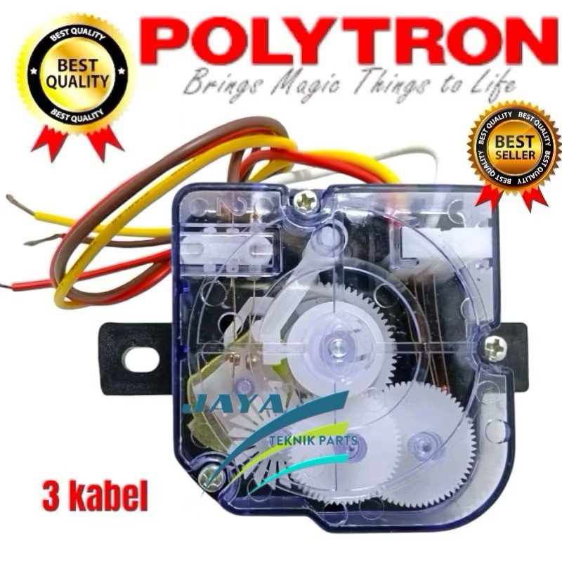 Timer Wash Mesin Cuci Polytron 3 Kabel Pwm9076 Pwm8556 Pwm8357 Timer Pencuci Mesin Cuci Polytron 2