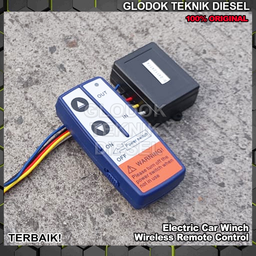 Mini_Miki_ Winch Wireless Remote Control Switch Controller Saklar Tombol Winch Kontrol Naik Turun