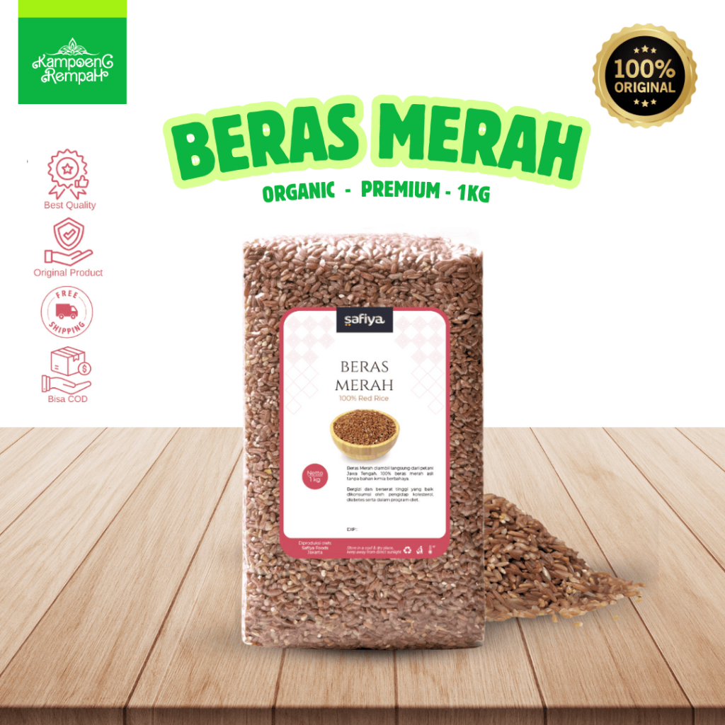 

Safiya Beras Merah 100% Organic Premium 1kg