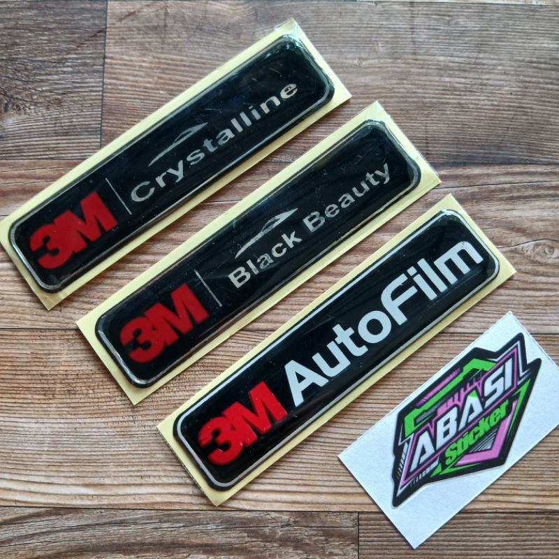 sticker emblem timbul 3m autofilm
