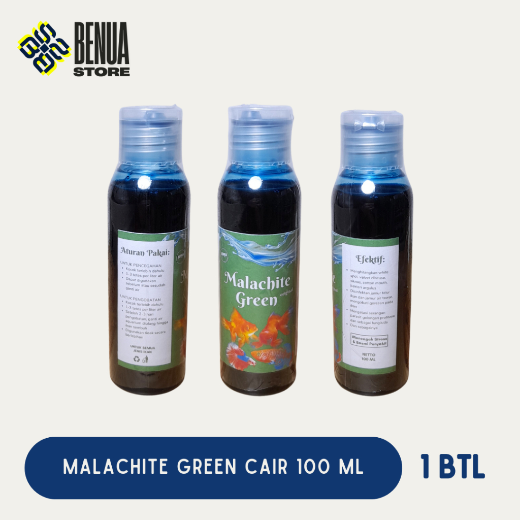 Malachite Green Obat Jamur Ikan Cair 100 ml
