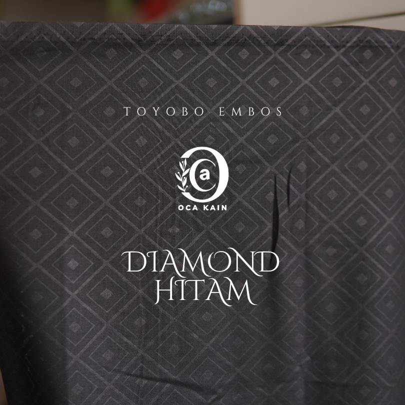 Kain Toyobo Embos Motif Diamond | Kain Embos Toyobo | Harga per 50cm