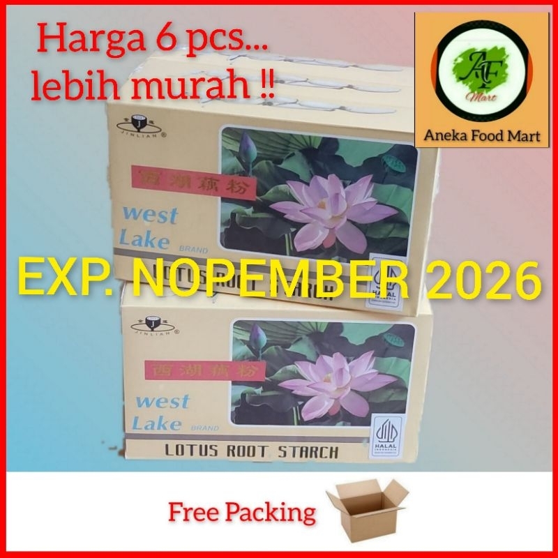 

West lake lotus root starch/ Bubuk teratai/ Minuman serbuk Pati akar teratai/ Tepung akar teratai/ ou fen/ monsta/ yanbao/ oufen