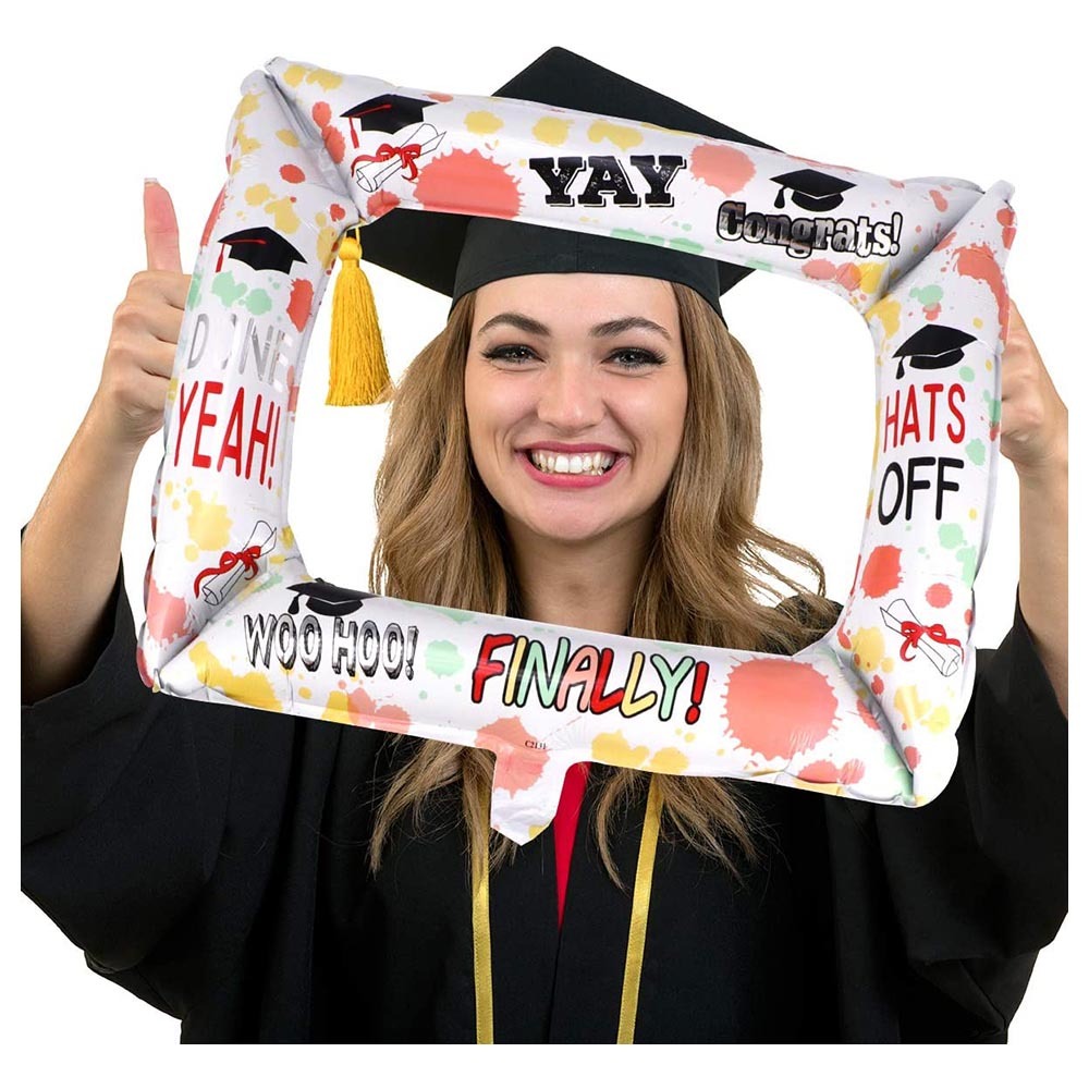 Balon Foil Bingkai Foto Frame Photo booth Wisuda Graduation