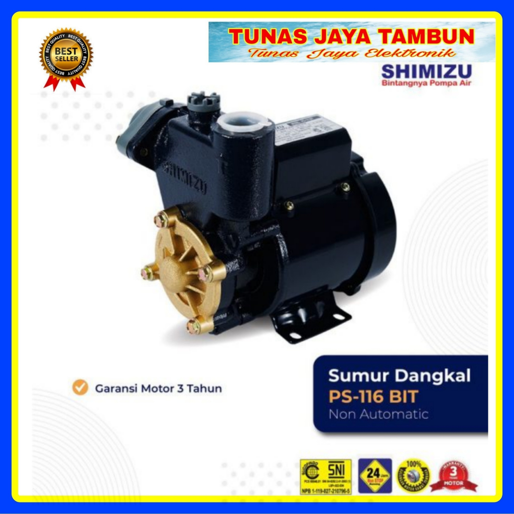 POMPA AIR SHIMIZU 116 BIT / SHIMIZU POMPA AIR NON PUMP 116 BIT / SHIMIZU PS-116 BIT