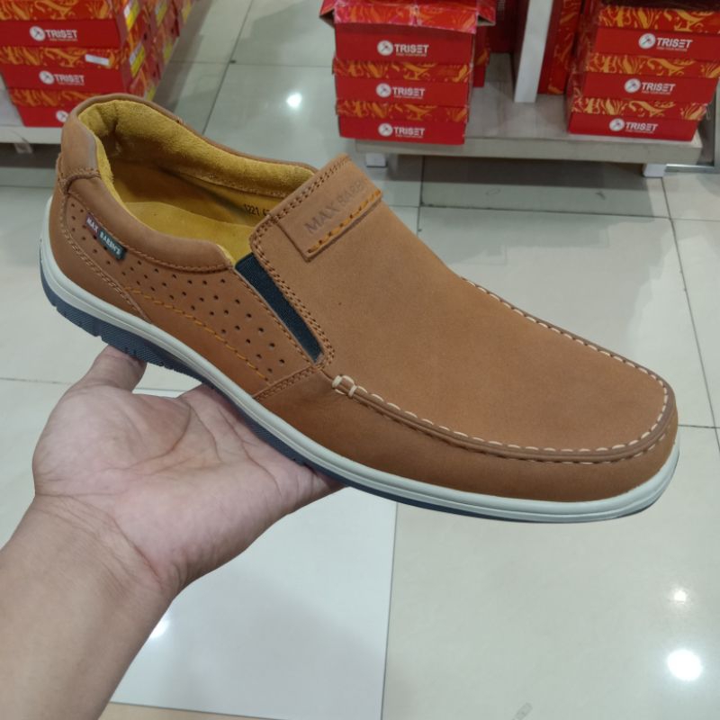 MAX BARENS SEPATU KULIT SLIP ON PRIA ORIGINAL