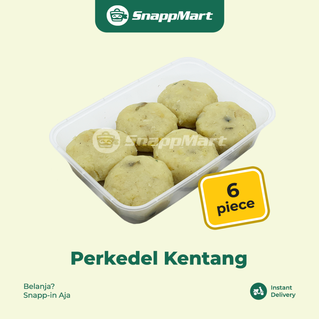 

Perkedel Kentang (6 pcs) - INSTANT / SAMEDAY - Ready To Cook