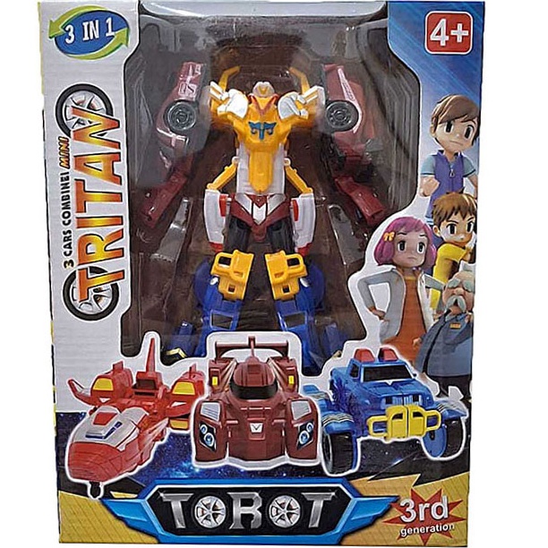 KODE L25X FBS  Mainan Anak Robot Tritan Mini XYZ 3 in 1 Mobil Transform Combine Laki Laki Robot Pesa
