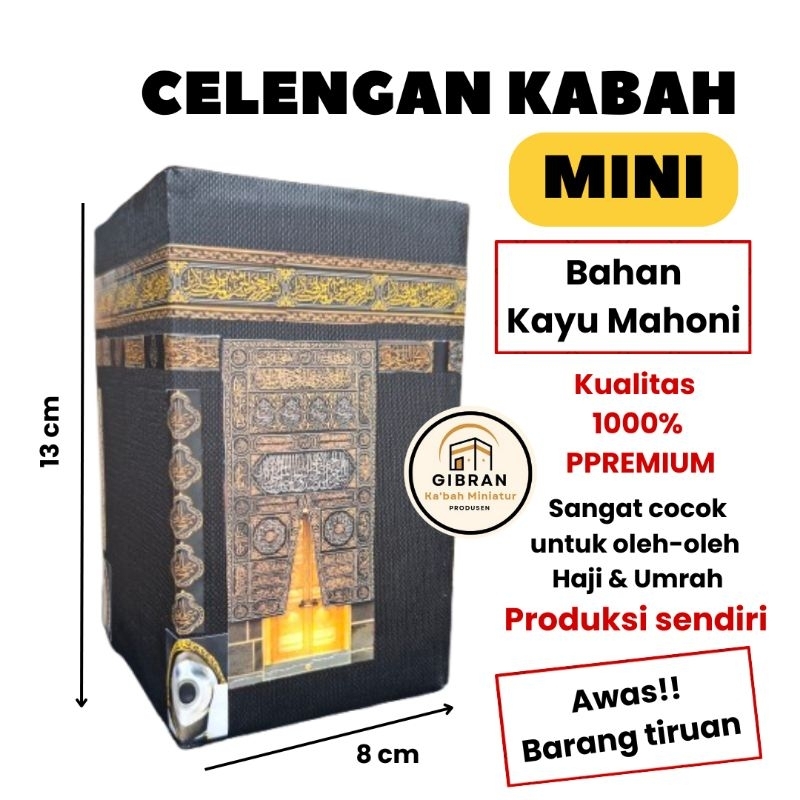 Celengan Ka'bah Mini | Celengan Ka'bah Kecil | Miatur Ka'bah | Tempat Penyimpan Uang