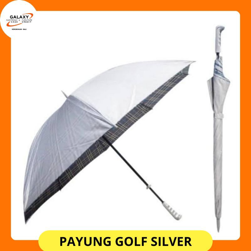 Payung Golf Silver Jumbo Besar payung hujan
