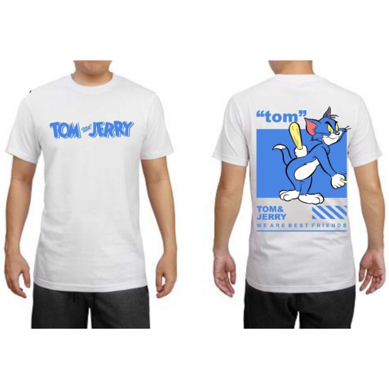 KAOS COUPLE LUCU PREMIUM KARAKTER KARTUN BEWW TOM AND JERRY