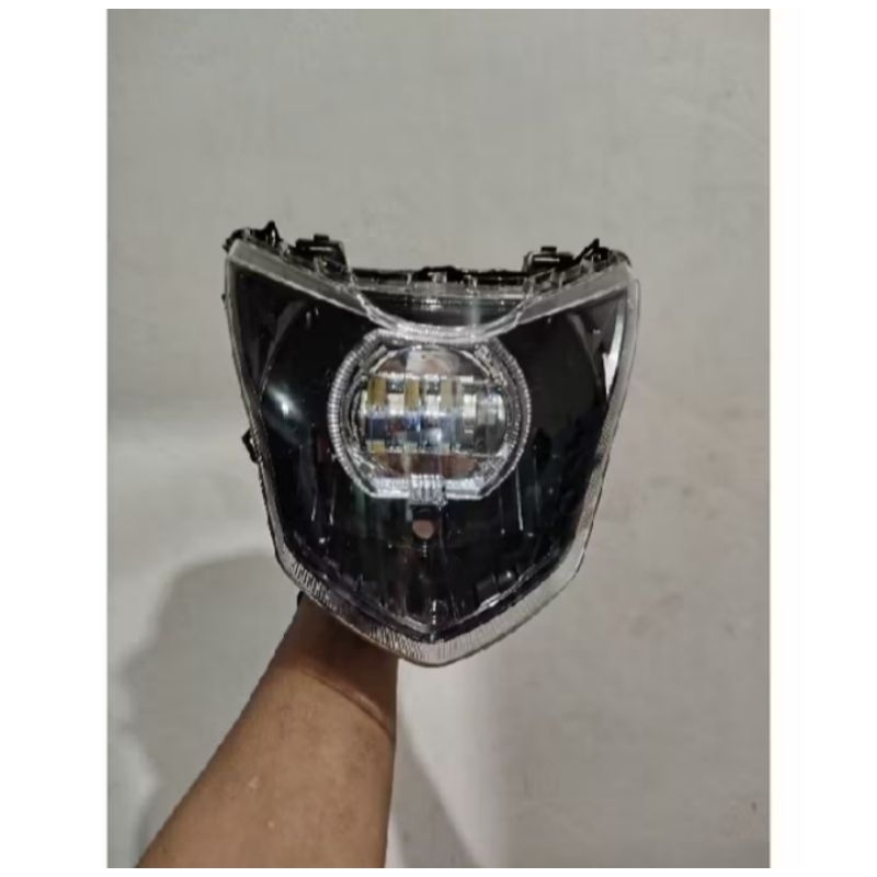 Reflektor Lampu Depan Verza 150 Lama Custom Biled Lensa 4 Mata Cahaya Super Terang