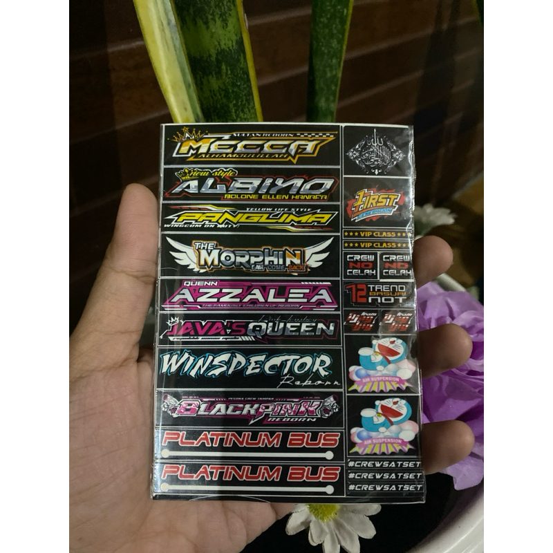 

Sticker Miniatur Sticker Julukan (CUTTING)