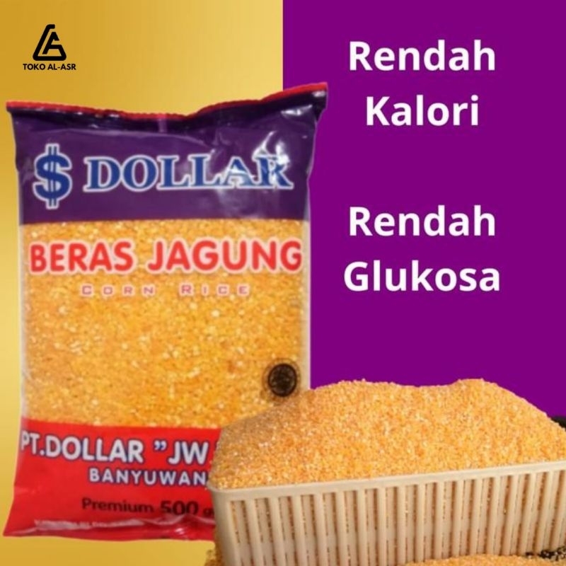 

PROMO..!! BERAS JAGUNG DOLLAR MURAH, 1pcs isi 500gram