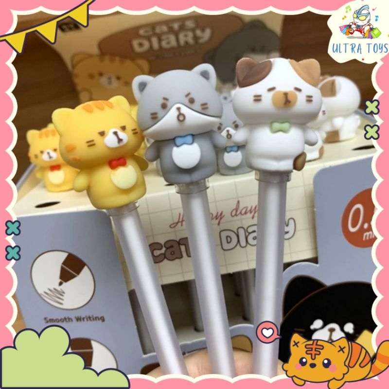 

[ULTRATOYS] PULPEN KUKI CATS DIARY GEMAS