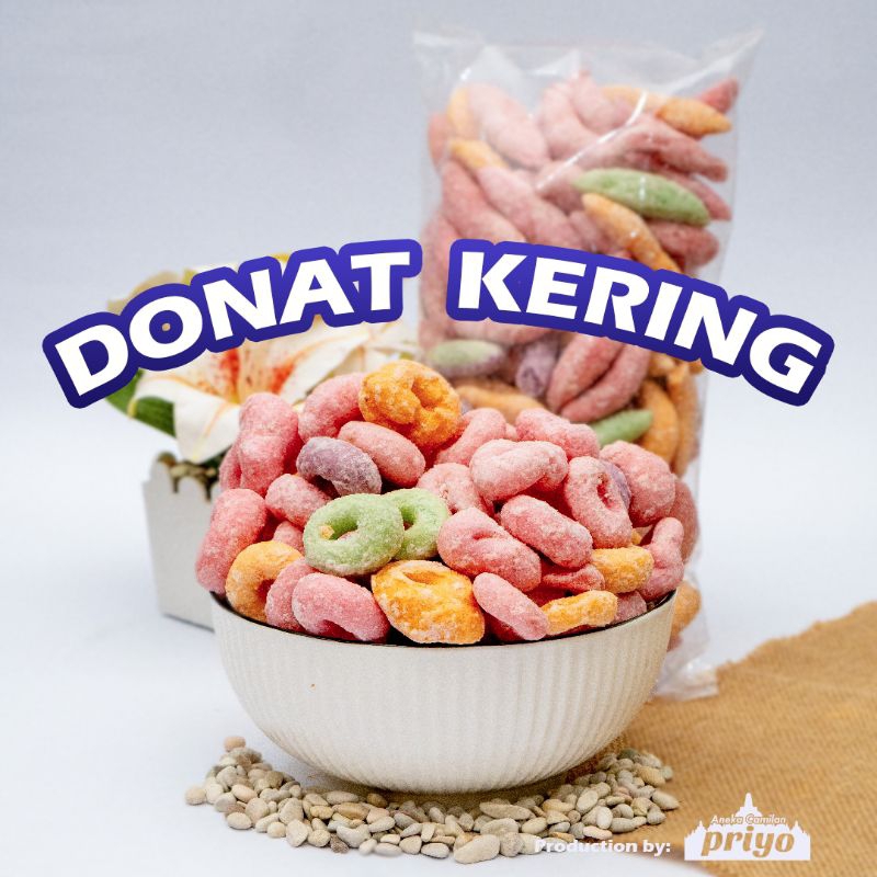 

Donat Kering Manis Renyah Isi Bulat & Lonjong Khas Magelang – Priyo Snack Borobudur