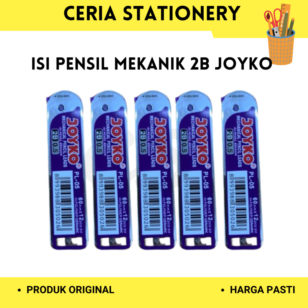 

Isi Pensil Mekanik Joyko PL-05 2B / Mechanical Pencil Leads ( Satuan )
