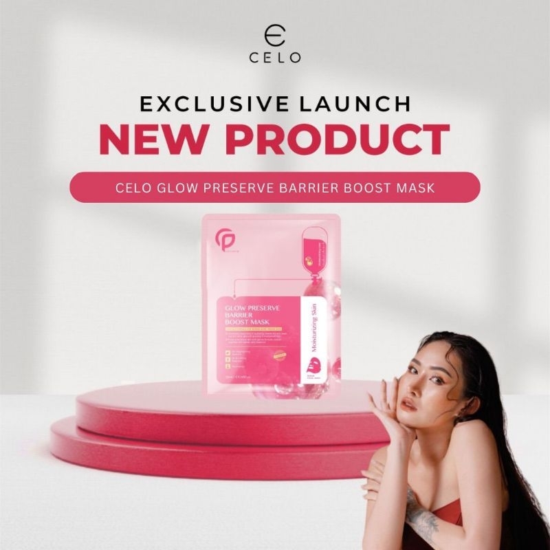 CELO BEAUTE masker wajah Glow preserve barrier boost mask