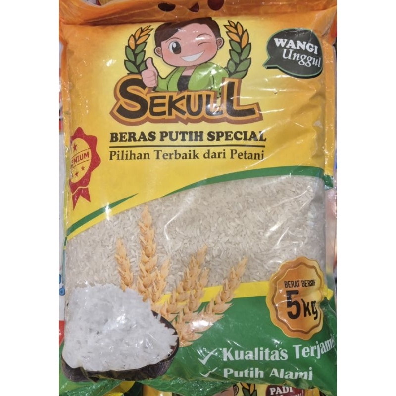 

Beras Premium Wangi Unggul SEKULL Premium Wangi Unggul Rice 5kg - RM.