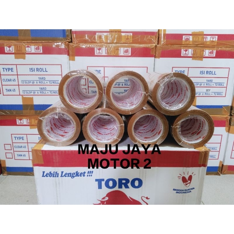 

Lakban coklat 45mm x 90 yard 1pc/1rol toro kualitas tinggi lebih lengket