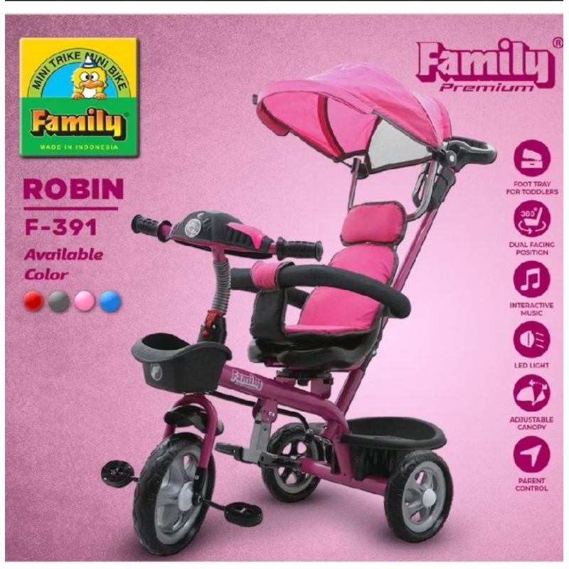 Sepeda Anak Roda 3 Family F360 H & F 966&F391&F967