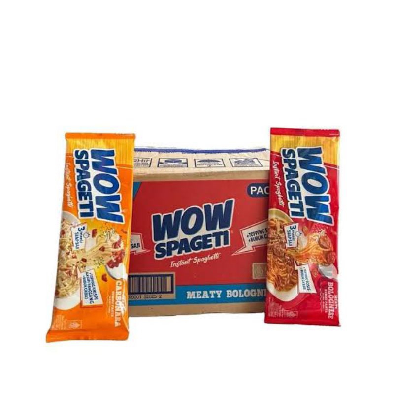 

WOW SPAGETI | Instant Spaghetti 1 Dus Isi [40pcs × 88gr]
