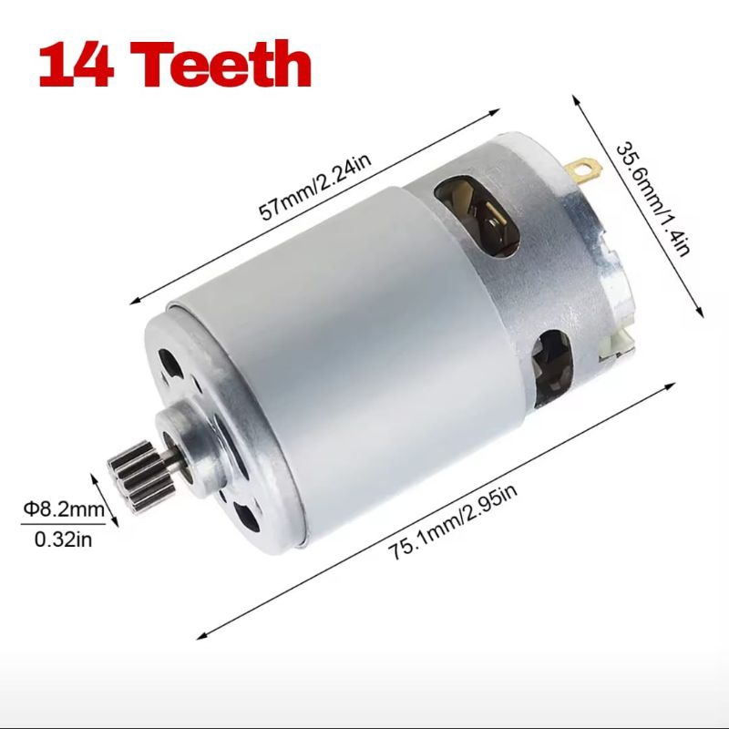 Dinamo DC RS 550 21v Gear Teeth Gigi 14 Chainsaw Jet Cleaner Bor Cordless NRT