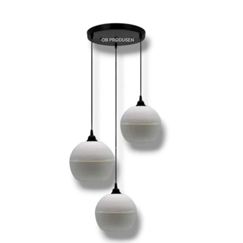 LAMPU HIAS BOLA LAMPU GANTUNG MINIMALIS PVC