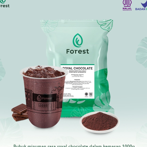 

COD Bubuk Minuman Coklat ROYAL CHOCOLATE Powder 1 gr FOREST