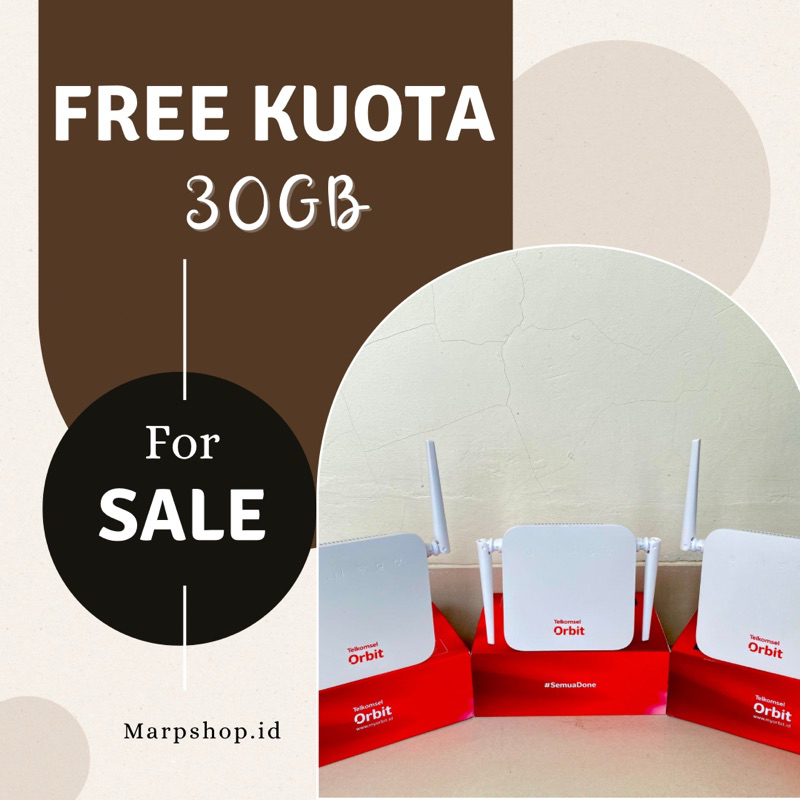 Telkomsel Orbit Star G1 High Speed 4G + Bonus Kuota 30GB(GARANSI RESMI)