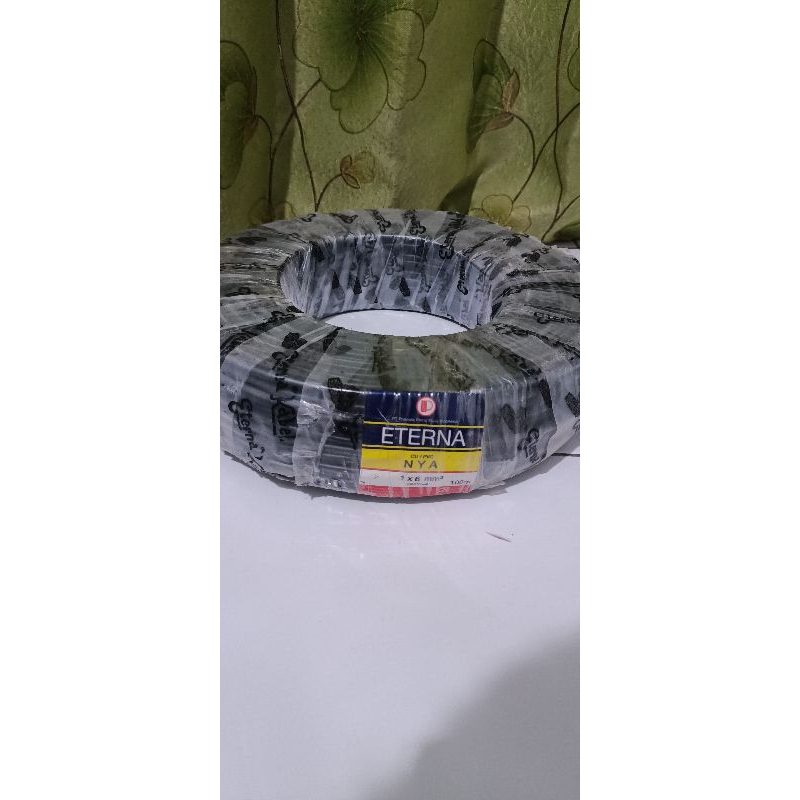 kabel NYA 6mm² 100meter merk ETERNA kabel TUNGGAL