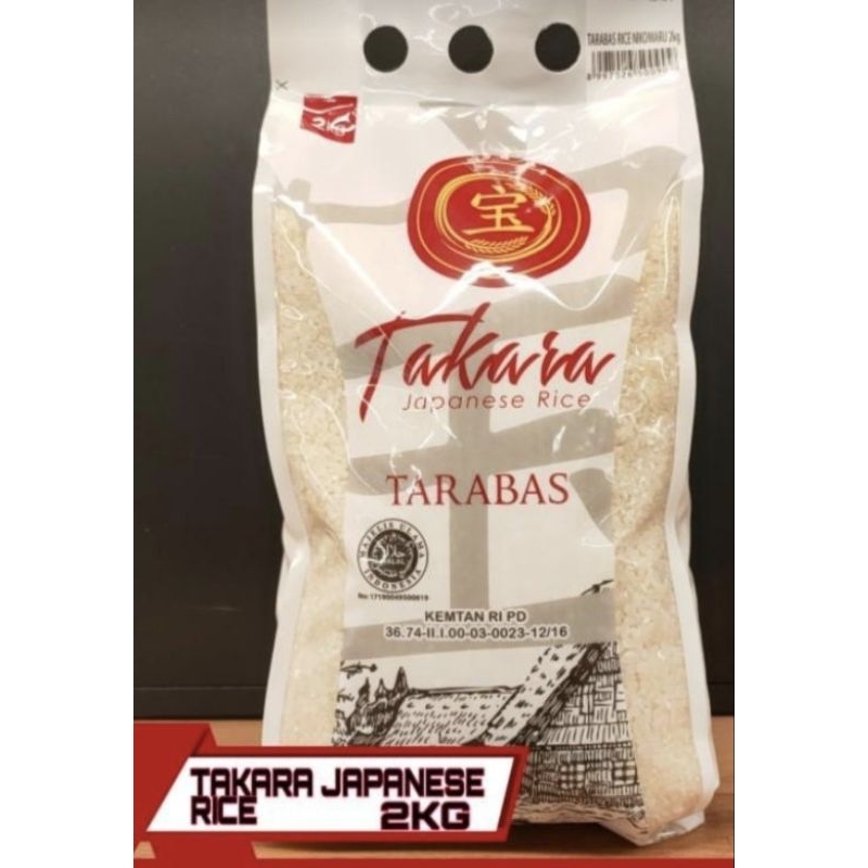 

Takara Japanese Rice Tarabas 2 kg Beras Jepang 2kg Japonica Onigiri Sushi