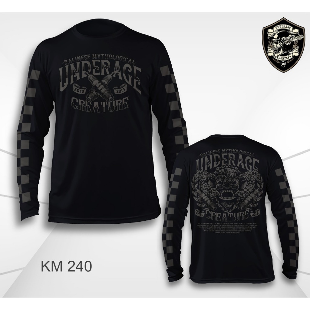 [PROMO] DFR Underage Motorcycle Custom Culture longsleeve KM 240 | Kaos Motor