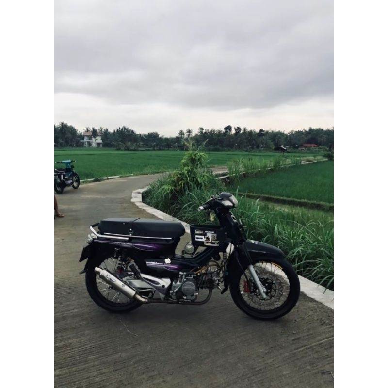 LEHERAN MOTOR BEBEK KOLONG BAWAH KJS ORIGINAL