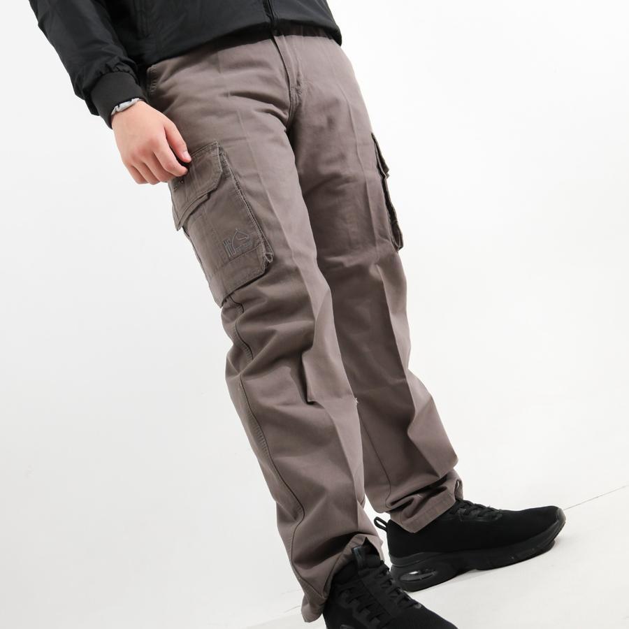 MUSTEVANS CELANA PANJANG CARGO KARGO GREY/ ABU PRIA