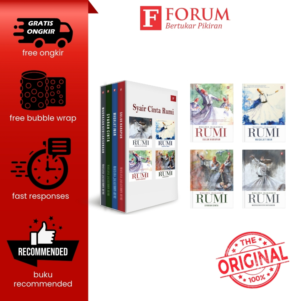 PAKET SYAIR CINTA RUMI - Jalaluddin Rumi