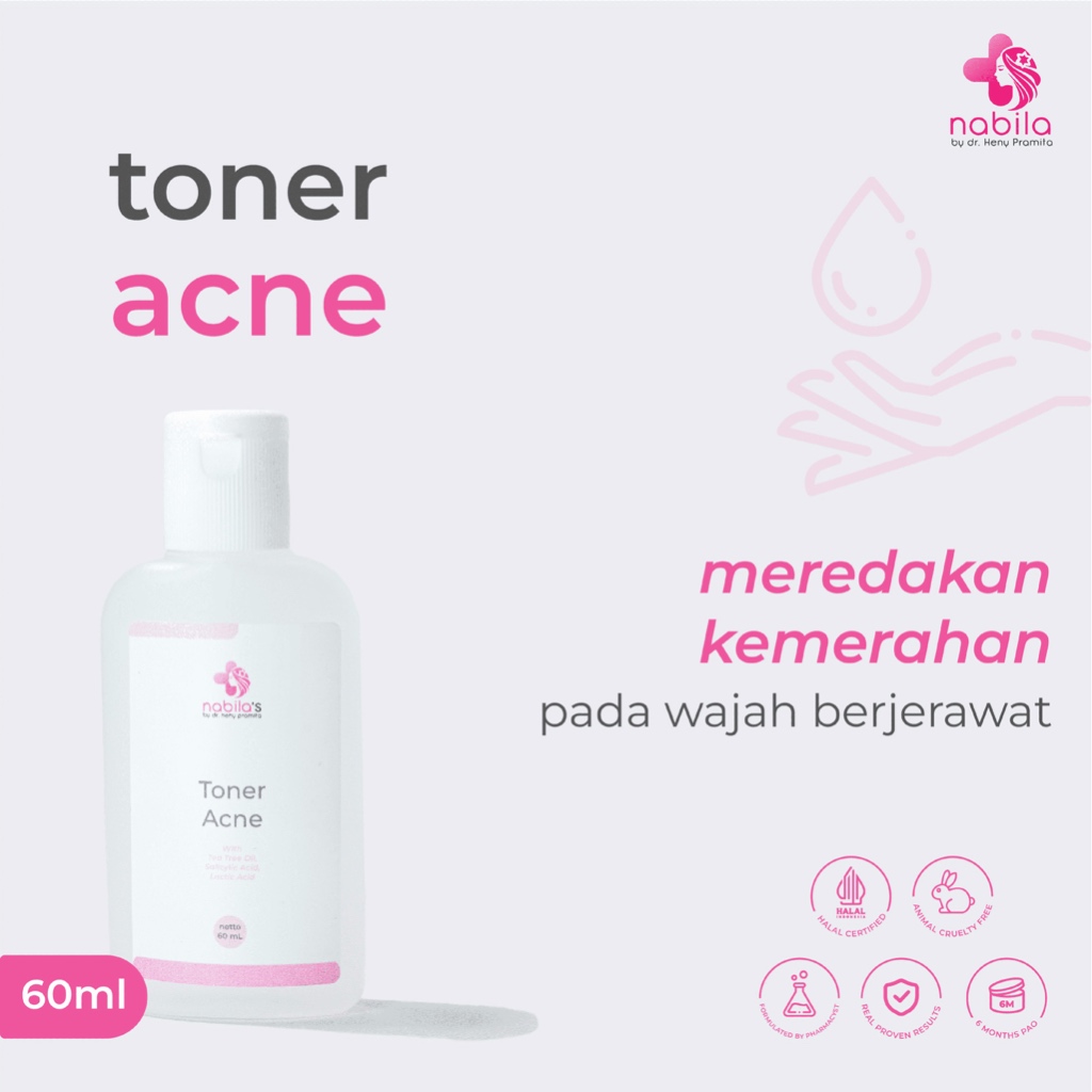 TONER ACNE 60 ML | NABILA | NABILA SKINCARE | NABILASKINCARE